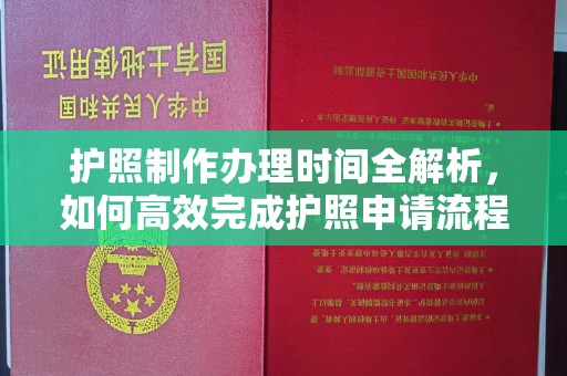 汐止护照制作办理时间全解析，如何高效完成护照申请流程